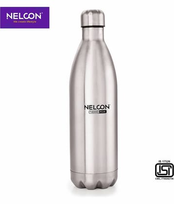 Nelcon 1PCS_COLATHERMOPLUS Silver Thermosteel Flask ( 1000 ml )