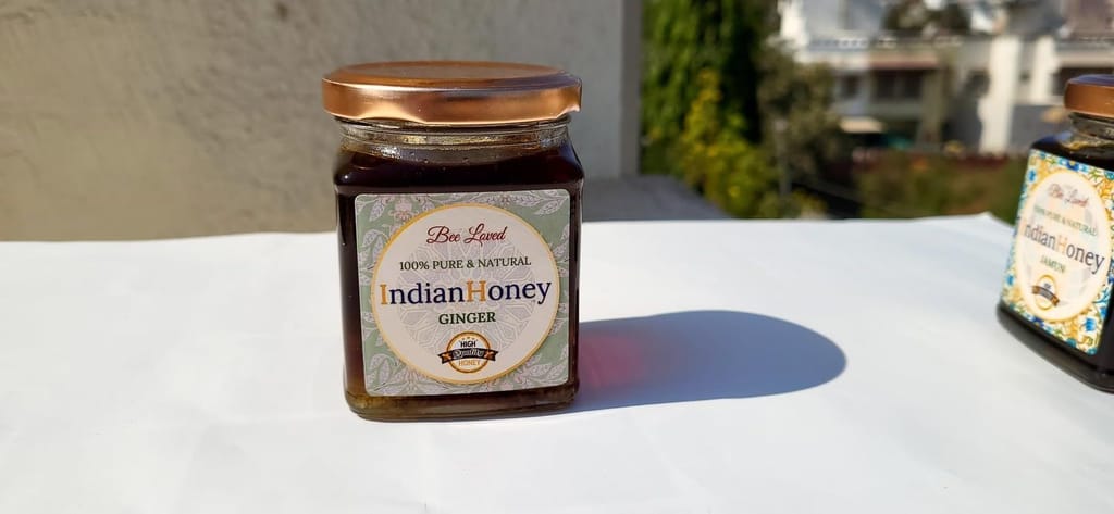 IndianHoney Ginger Natural Honey For A Spicy, Sweet Boost to Your Morning Routine