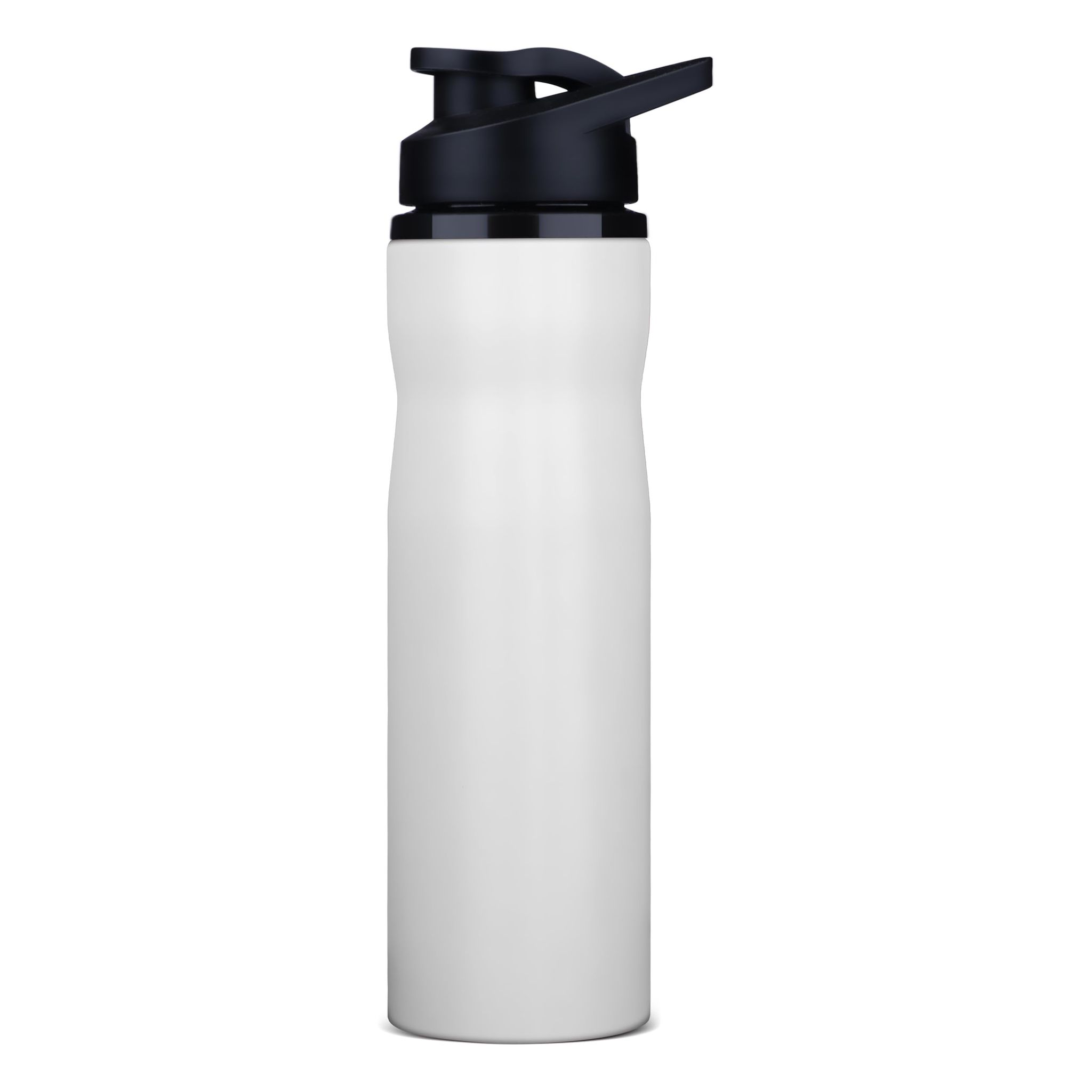 The Wallet Store Neon Stainless Steel Sipper Water Bottle - White