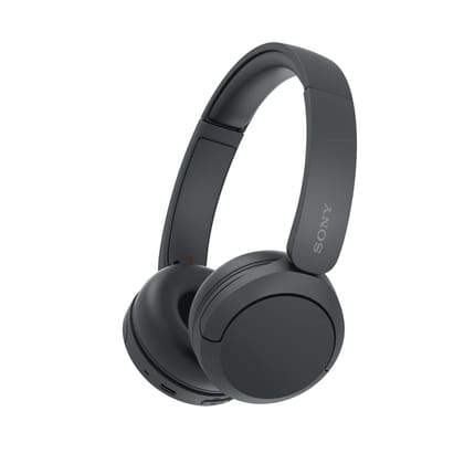 Sony WH-CH520 Wireless Bluetooth Headphones On Ear with Mic, Up to 50Hrs Battery, Quick Charge, DSEE Upscale, Multipoint Connectivity, Voice Assistant, Customized EQ-Black Sony WH-CH520 Wireless Bluetooth Headphones On Ear with Mic, Up to 50Hrs Battery, 