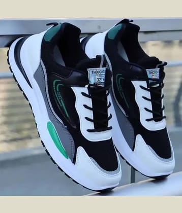 Xtoon Rich Quality|Comofrtable|Lightweight Black Men's Sneakers