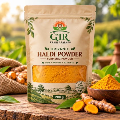 Organic Haldi Powder (Turmeric Powder) | The GIR Family Farmer