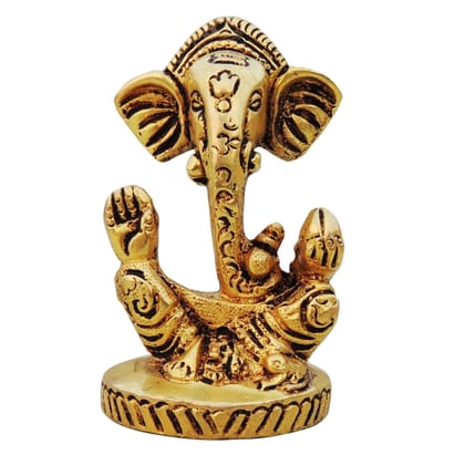 Brass Showpiece Trishul Ganesh God Idol Statue (BSMAS1481 B)