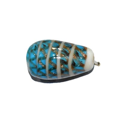 Handmade Fancy Lampwork Glass Beads For Jewelry Making Necklace , Earring and Bracelet (Drop) SFL-1125-Per Packet 25 Pcs / 25X14 MM