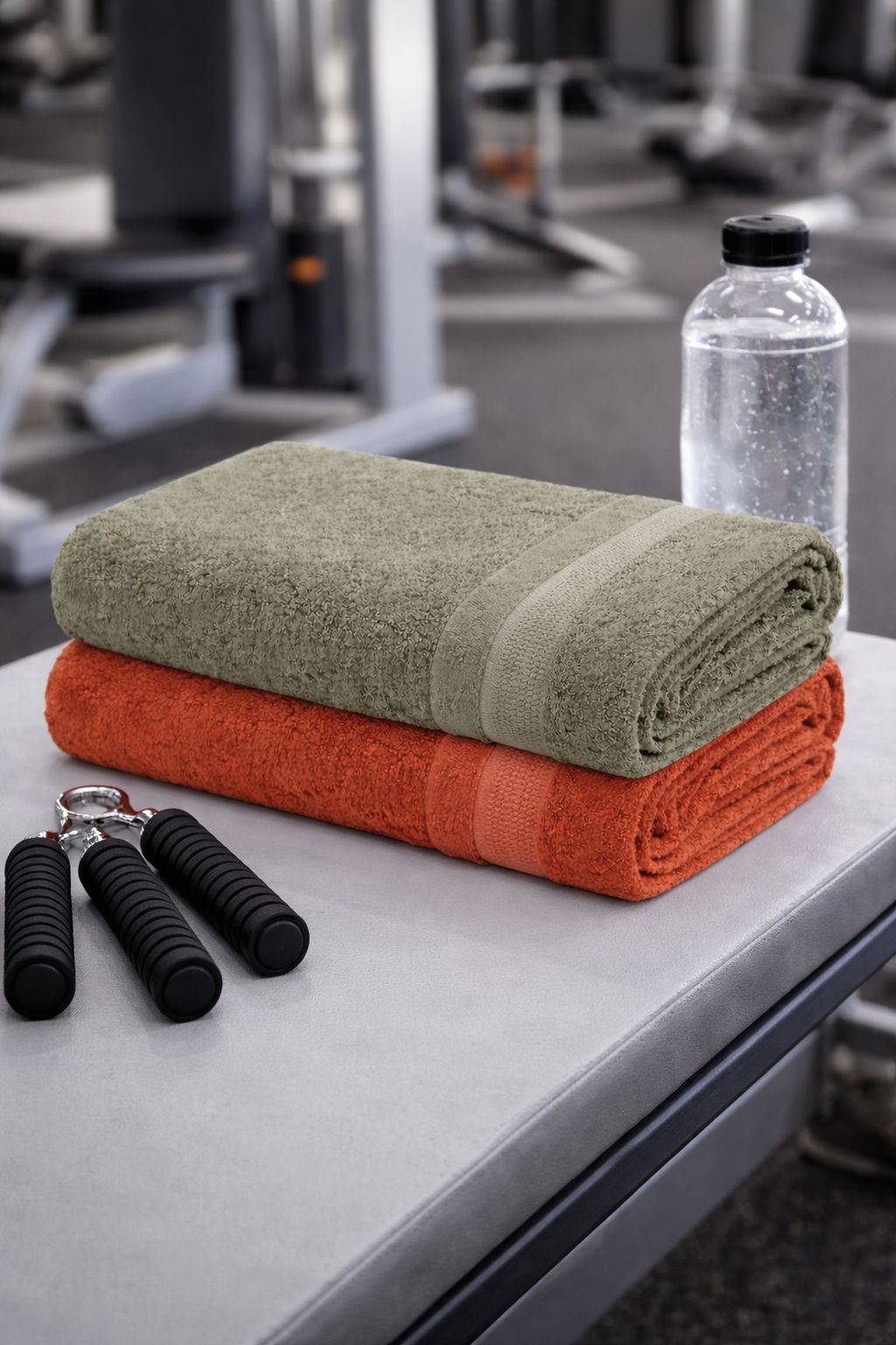 Bamboo Bath Towel – Ultra Soft, Quick Dry & Eco-Friendly Luxury Care | Green and Rust | Pack of 2