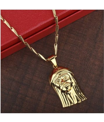 Silver Shine Gold plated Chain With Pendant For Men and boy.