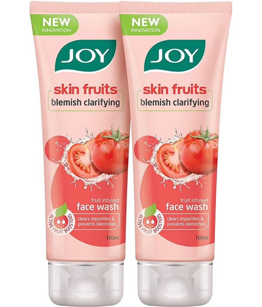Joy Skin Fruits Blemish Clarifying Tomato Face Wash (Pack of 2 X100ml)