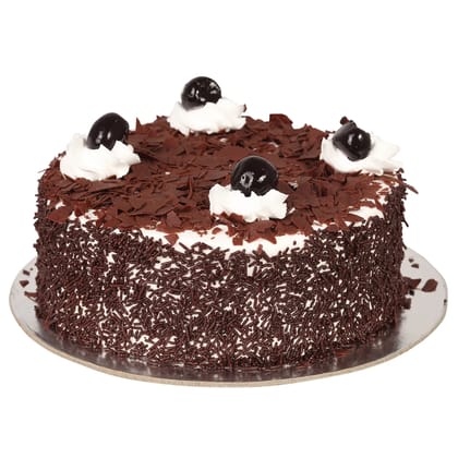 Yummy Black Forest Treat Cake Half Kg
