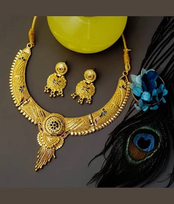 MGSV - Gold Alloy Necklace Set ( Pack of 1 )