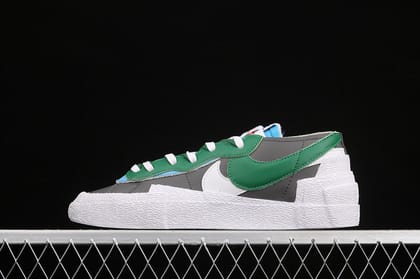 NikeMens Blazer Low Sacai - Medium Grey-Euro 41