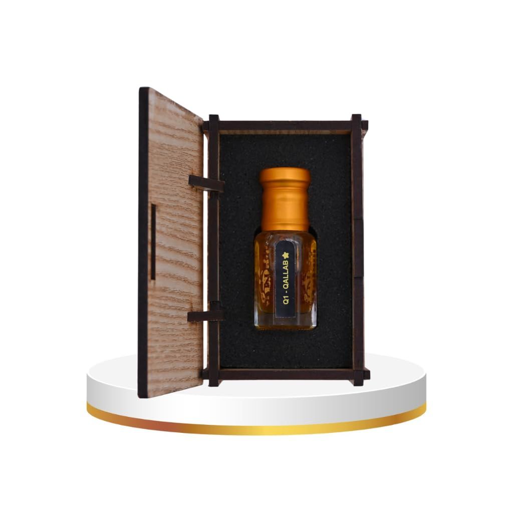 alnaqi fragrances Qallab Attar 12ml - Concentrated No Alcohol Perfume, Premium Arabian Scent with Grapes and Oud, Long Lasting Unisex Fragrance, Traditional Arabic Oil