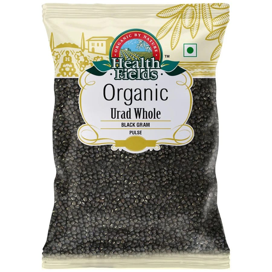 Health Fields Organic Urad Whole 1Kg