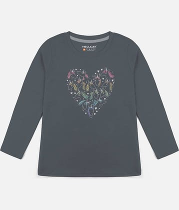 HELLCAT Pack of 1 Girls Cotton Blend T-Shirt ( Pink )