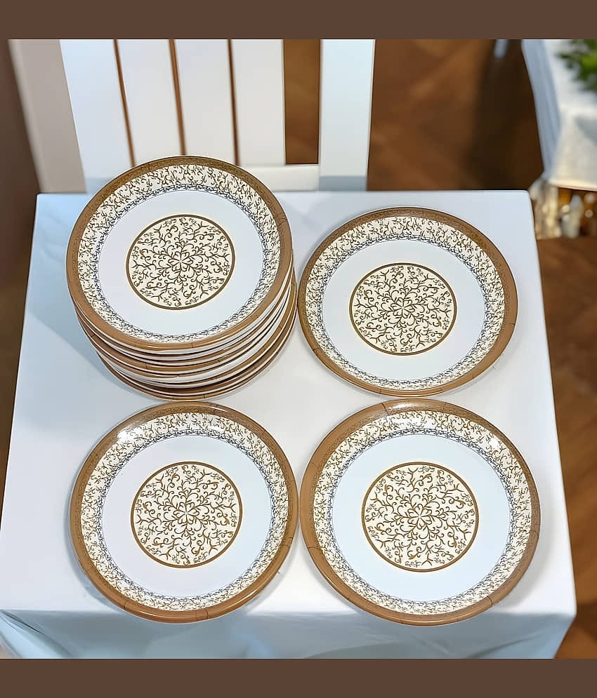 Inpro 12 Pcs Melamine Multi Color Quarter Plate