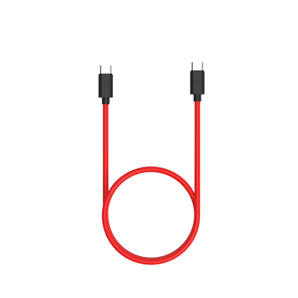 Twance TC22R PVC - Type C to Type C fast Charging & data transfer Cable, 1.5 Meter, Red color