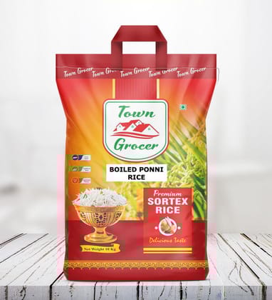 Town Grocer Ponni Boiled Rice 10Kg