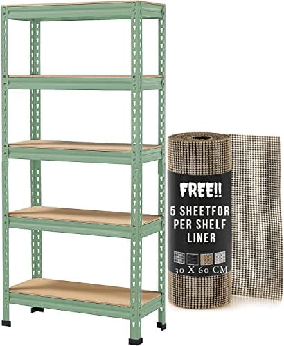 STAR WORK Adjustable Racking Shelves Multipurpose Storage Rack{FREE Drawer Shelf Liner 30 X 60 CM