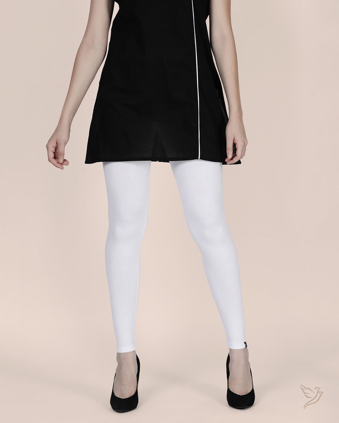 Viscose Ankle Legging - White Plus-S / White Plus