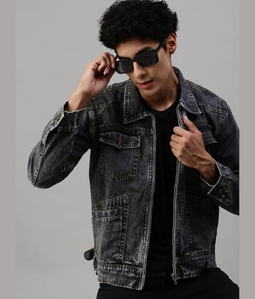 VOGATI Denim Men's Denim Jacket - Navy ( Pack of 1 )