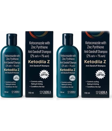 Ketodila Z Shampoo 110 Ml Anti Dandruff Shampoo( Pack Of 2)