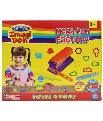 RABBIT MEGA DOH FACTORY KIT + 26 Toys|Creative Kit for Kids|Modelling Dough Kit for Kids| Arts and Crafts Gift for Kids|Play Dough Kit for Kids | Age 3-12 Year Old