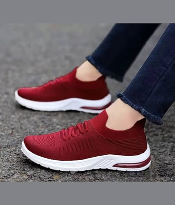 Fabbmate - Maroon Women's Running Shoes