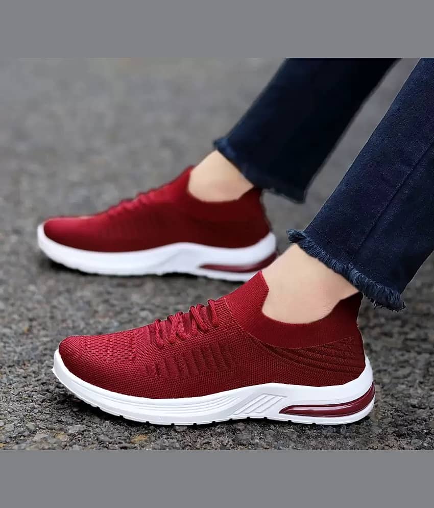 Fabbmate - Maroon Women's Running Shoes