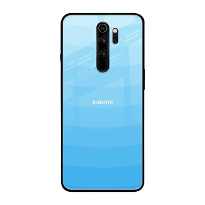 Wavy Blue Pattern Glass Case for Xiaomi Redmi Note 8 Pro
