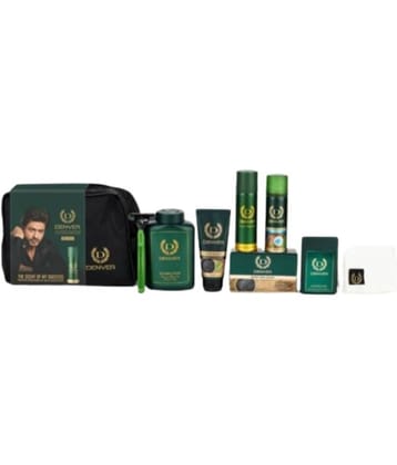 Denver Grooming Gift Set (Combo of 8) Deodorant Spray for Men 350 ml ( Pack of 1 )