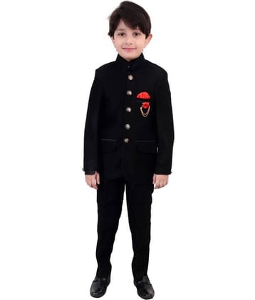 Arshia Fashions Boys Polyester Suit ( Pack of 3 , Black )