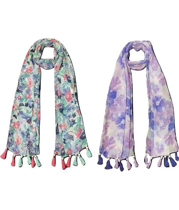 stolevilla Multi Printed Poly Cotton Yarn Stoles