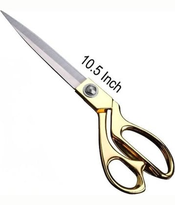 Professional Golden Steel Tailoring Scissors For Cutting Heavy Clothes Fabrics 10.5"