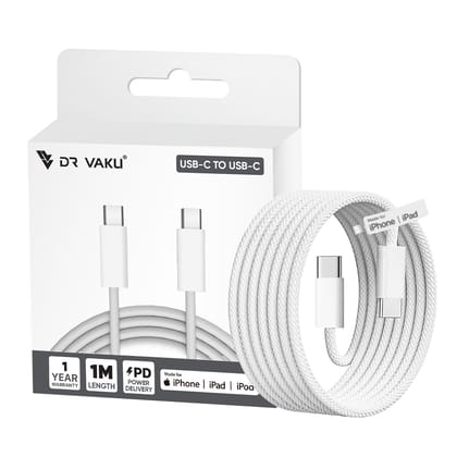 Original Nylon Braided Type C To Type C [Apple MFi Certified] Fast Charging Cable For iPhone 16 / 15 Series