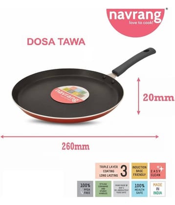 Navrang ALUMINIUM WITH NONSTICK COATING Tawa 2.5
