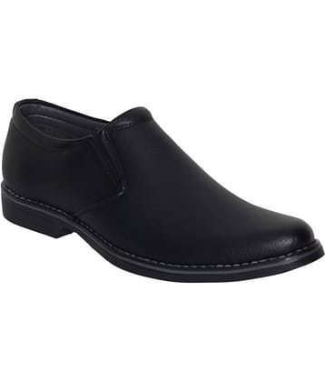 Leeport Slip On Artificial Leather Black Formal Shoes