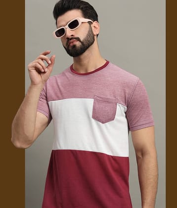 GET GOLF Pack of 1 Cotton Blend Regular Fit Men's T-Shirt ( Maroon )