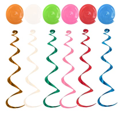 Multicolor Swirl Decoration for Hanging Decor  - 1PC