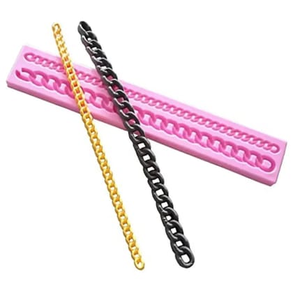 Chain Border Link Chain Silicone Fondant Gum Paste Mould