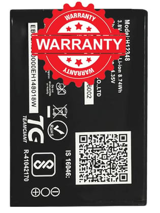 Battery H12348 | DC024 | WD670 for Reliance JioFi 2, M2, M2S, Airtel My WiFi (AMF-311WW) 4G Hotspot, ZTE Wipod Airtel 4G Hotspot  2300mAh with 1 Year Warranty (Black).