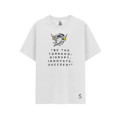 KUCHU Kids’ Unisex T-Shirt “Tornado” Digital Print | Soft Cotton-Modal Blend | Breathable, Durable & Comfortable Casual Wear for Boys & Girls