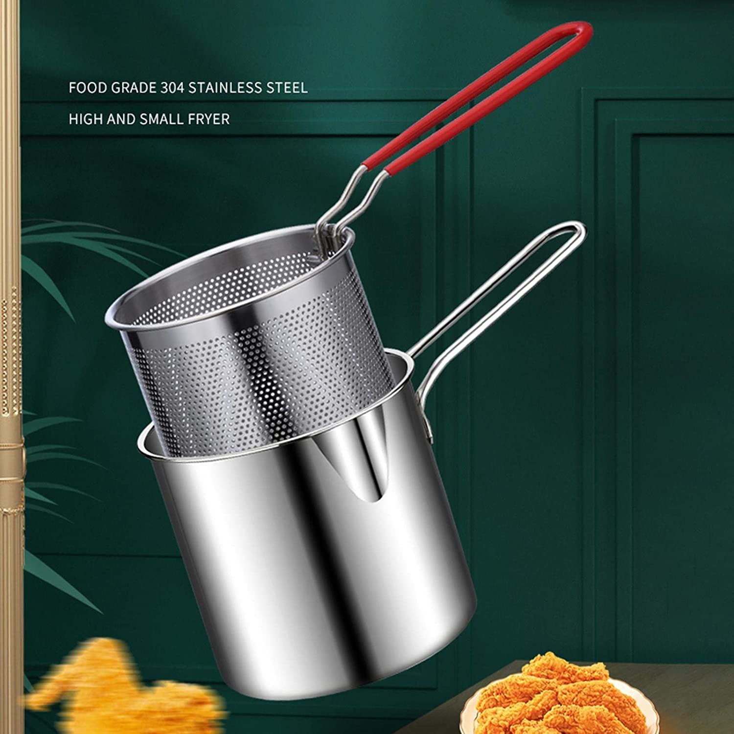 Wholesale Item - STAINLESS STEEL DEEP FRYER POT WITH BASKET - MOQ 10 Pieces