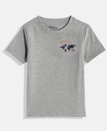 Boys Grey Pack of 3 Printed T-shirt