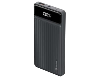Portronics Luxcell B, 10000 mAH, BIS Certified, Compact, Dual Port - Black