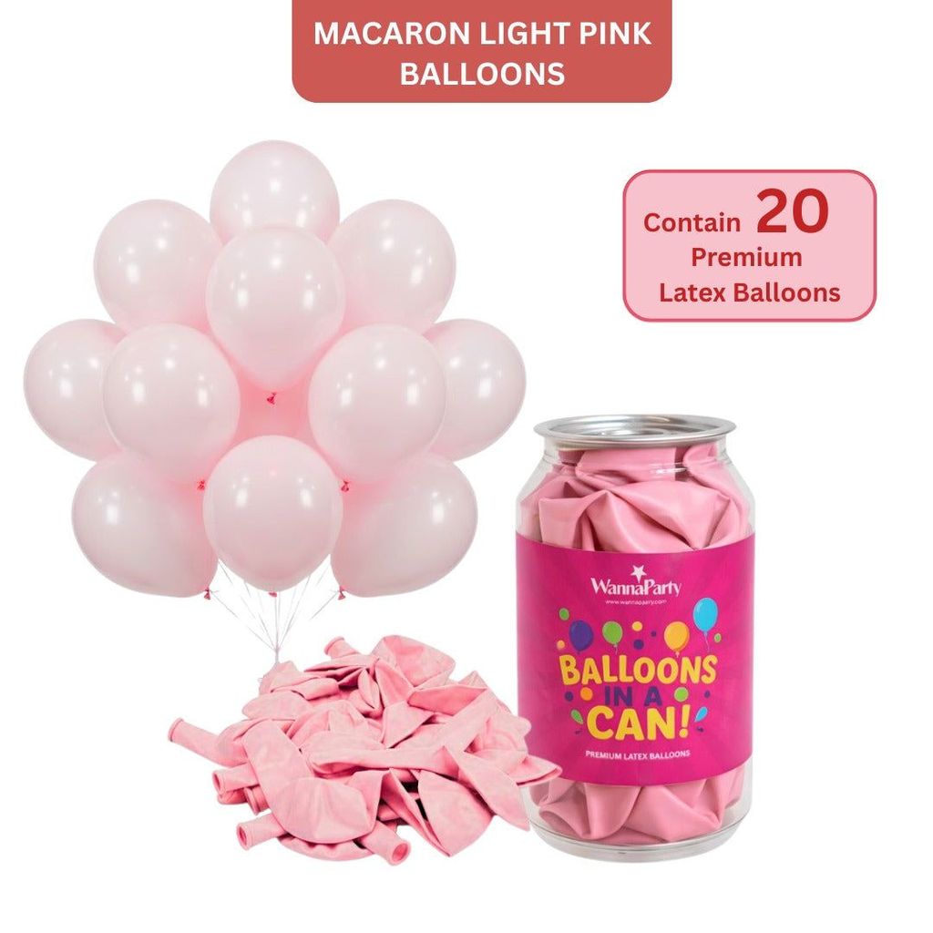 Macaron Pastel Pink Premium Latex Balloons 10" - 20PC - Party and Festive Needs | Buy online on ZillyBuy