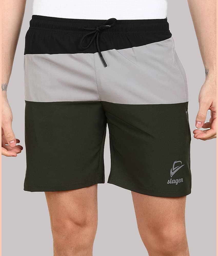 SLAGEN - Multicolor Polyester Men's Running Shorts ( Pack of 1 )