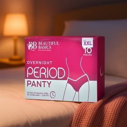 Beautiful Basics Overnight Period Panty XXL Size (10 Pc)