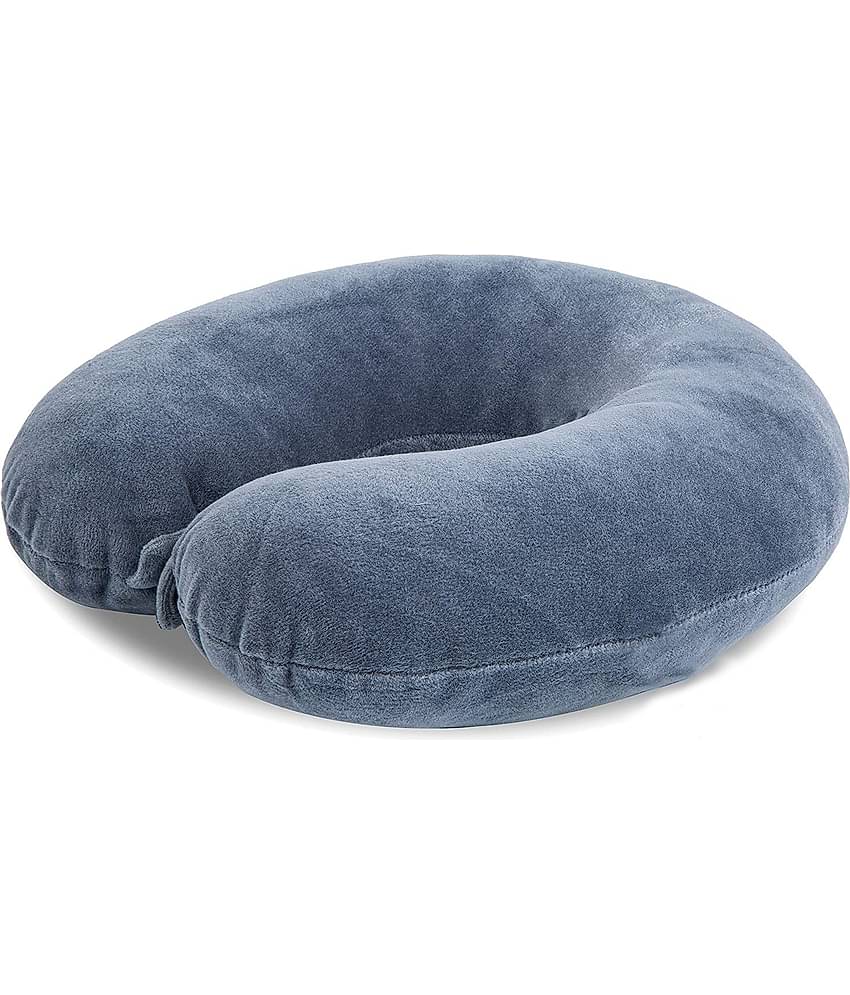 JUZZII Grey Neck Pillow ( Pack of 1 )