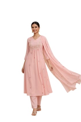 Stylish Women Kurta Pant Set with Dupatta | Soft Fabric Traditional Outfit Stylish Women Kurta Pant Set with Dupatta | Soft Fabric Traditional Outfit