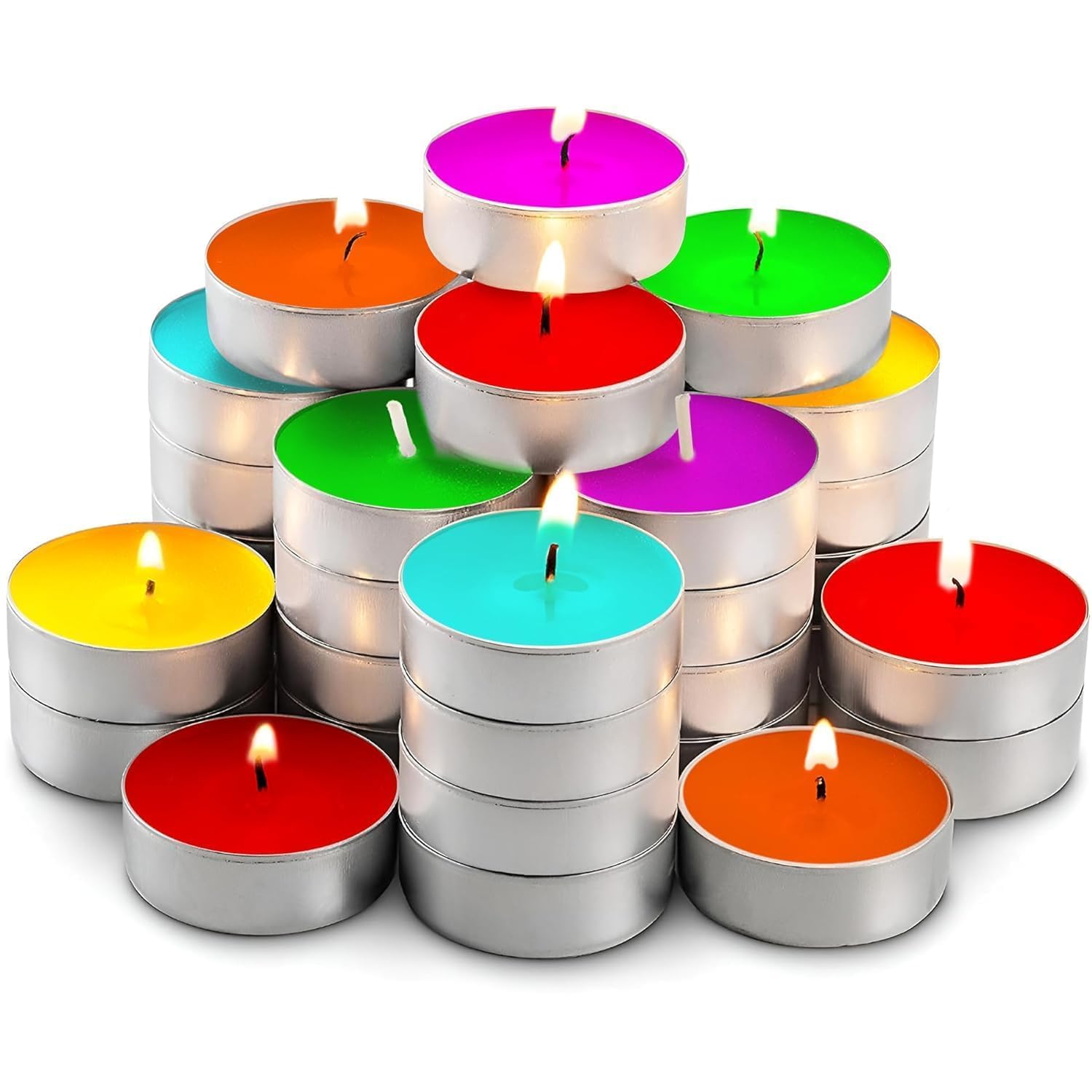 SS Enterprises Floating Candles for Water Bowl SOYA Wax Candles Home Decor Smoke Free Floating Candles for Wedding & Home Decorations Burning Time 3 Hrs Scented Candles