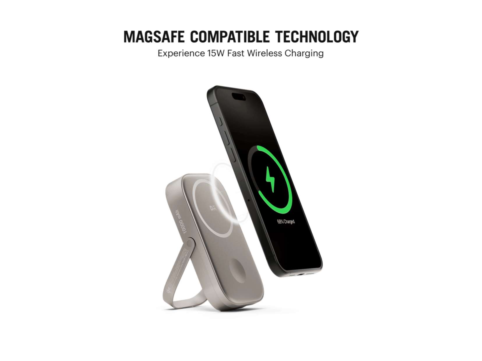 DailyObjects Loop Qi2-Certified MagSafe-Compatible Aluminium Power Bank 10000 mAh - Titanium